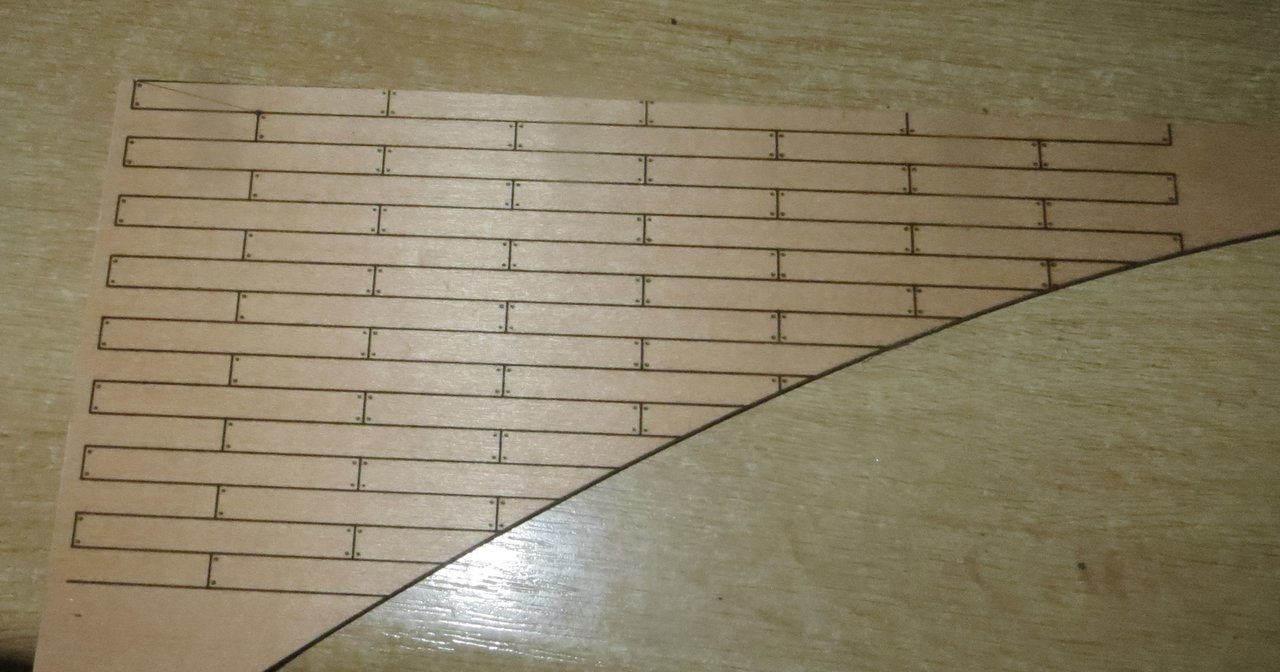 Länge der Leisten auf Deck - Schiffsdetails - Schiffsmodell.net